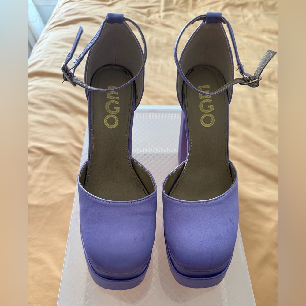 EGO Lavender Platform Heels